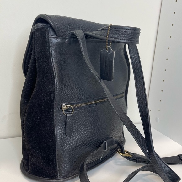 VTG 1996 COACH 9016 Black Leather/Suede
Berkeley Women Backpack Made in The US main image 11